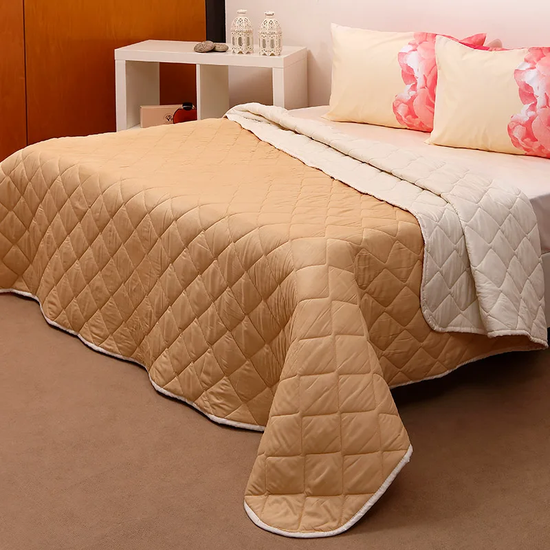 Κουβερλί Μονό 160X240 Viopros Microfiber Εκρού/Μπεζ (160x240)
