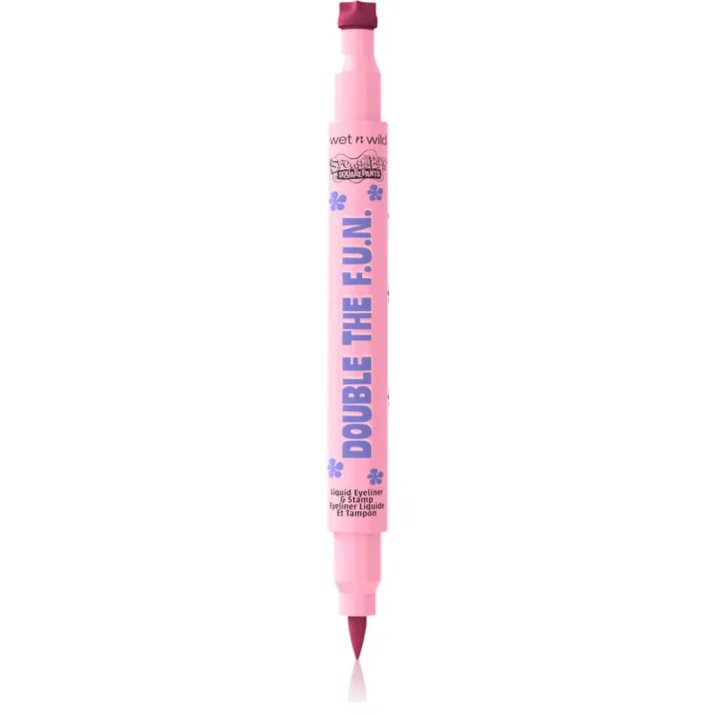 Wet n Wild SpongeBob SquarePants Double The F.U.N. Liquid Eyeliner & Stamp πολυλειτουργικό λάινερ ματιών απόχρωση Jumpin' Jellyfish 1.2 ml