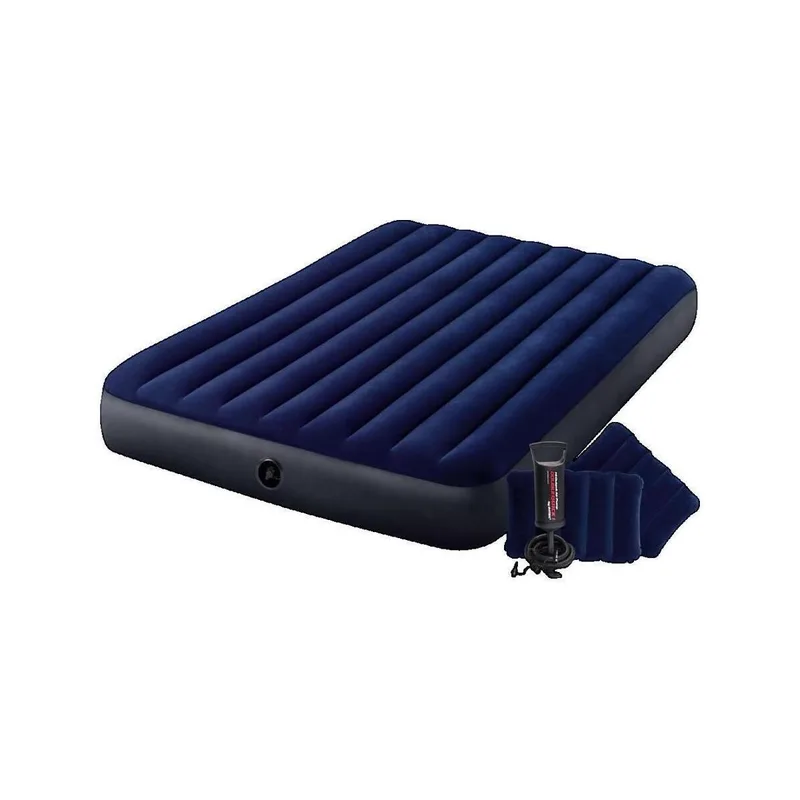 Στρώματα Intex Matelas gonflable Classic Downy 2 places bleu