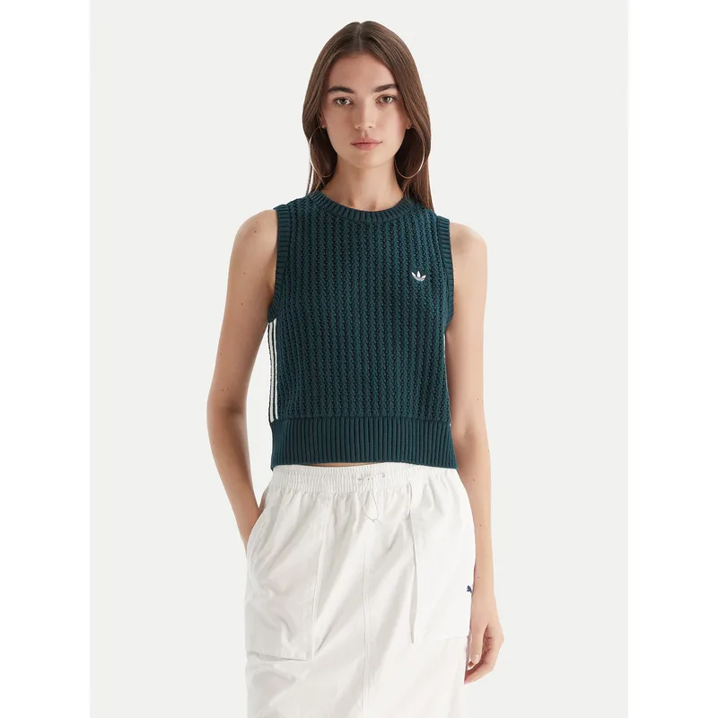 adidas Τοπ adicolor JW4993 Πράσινο Regular Fit