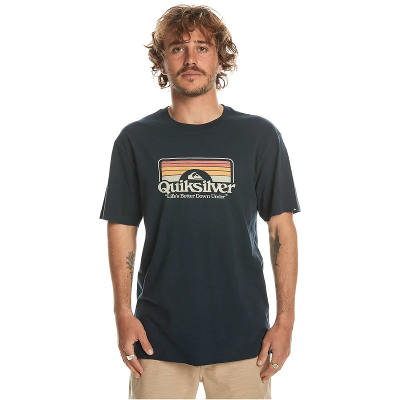 Quiksilver Ανδρικό T-shirt Step Inside EQYZT07678-BYJ0 Μπλε