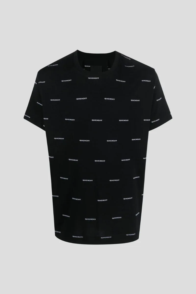 GIVENCHY Ανδρικό Μαύρο 4G Motif Print T-shirt