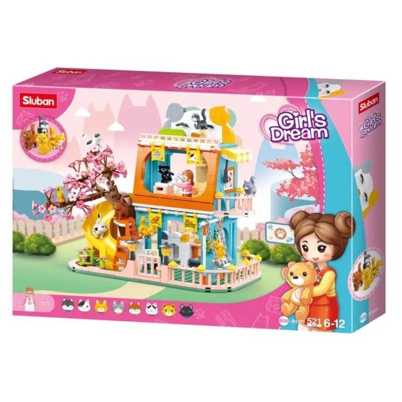 Παιχνίδι Sluban Girl's Cat House 521τμχ