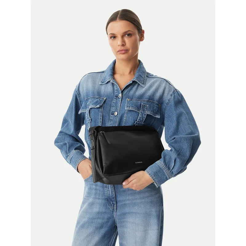 Τσάντα Calvin Klein Gracie K60K611661 Μαύρο