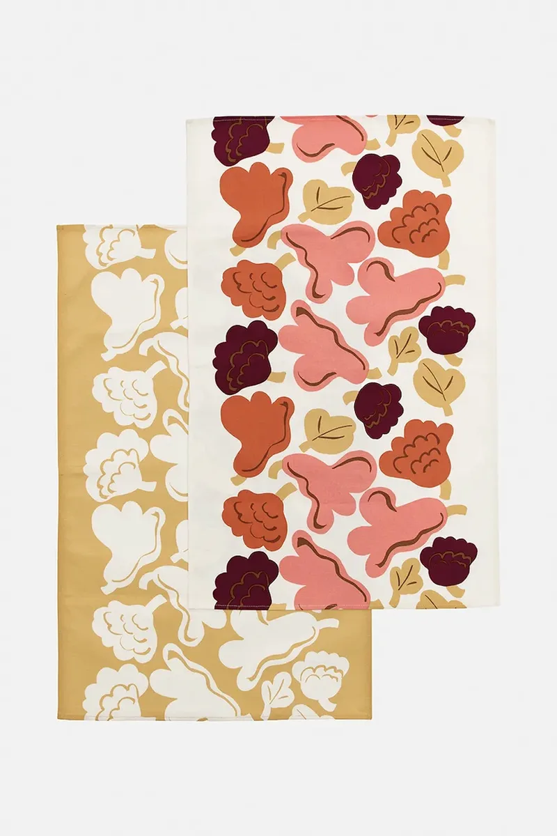 Marimekko Σετ πετσέτες κουζίνας με προσθήκη λινού 43 x 70 cm