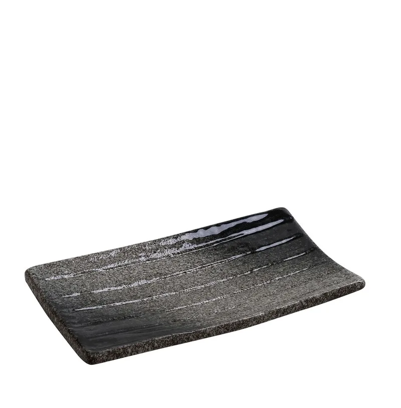 Πιατέλα Σερβιρίσματος Ορθογώνια Stoneware Γκρι Kenya ESPIEL 21,5x12x2,3εκ. GMT218K2 (Σετ 2 Τεμάχια) (Χρώμα: Γκρι, Υλικό: Stoneware) - ESPIEL - GMT218K2