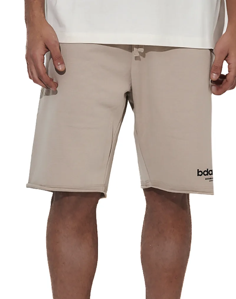 BODY ACTION MEN''S SPORTSWEAR SHORTS 033618-01-TAUPE GREY Gray