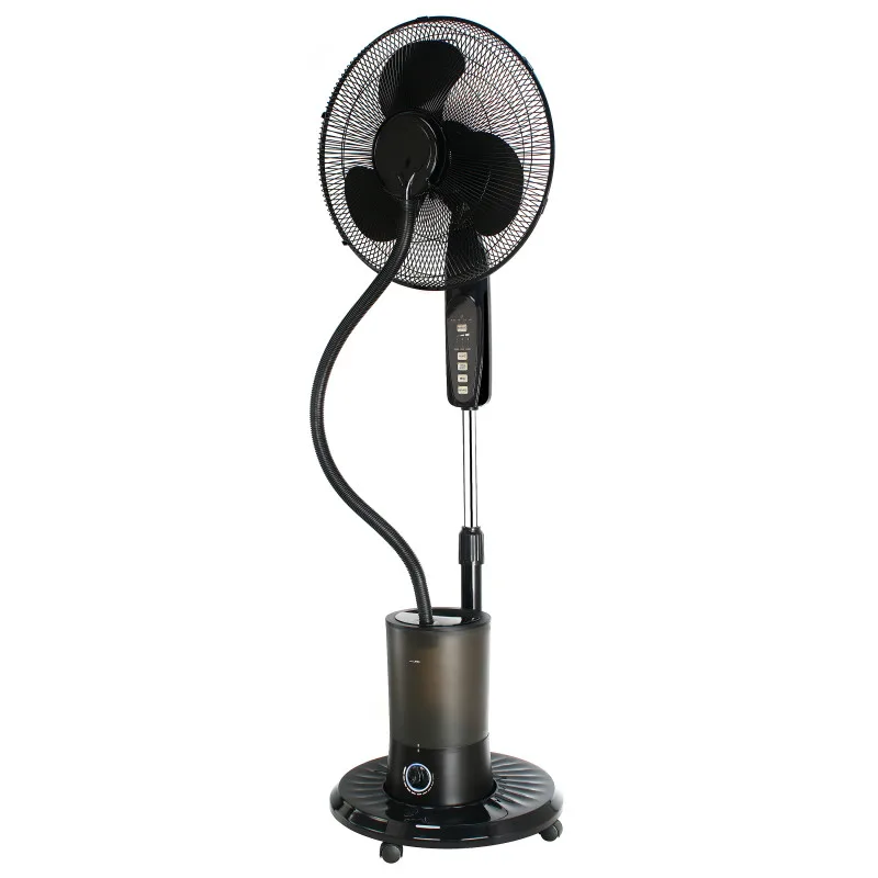 Ανεμιστήρας υδρονέφωσης Voltz OV51760K16M, 85W, 3.5L, 3 ταχύτητες, χρονοδιακόπτης, τηλεχειριστήριο, Μαύρο