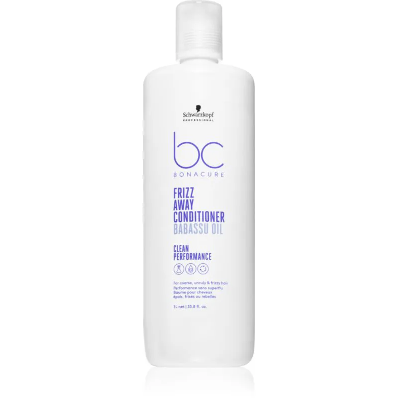 Schwarzkopf Professional BC Bonacure Frizz Away Conditioner κοντίσιονερ για ατίθασα και κρεπαρισμένα μαλλιά 1000 ml