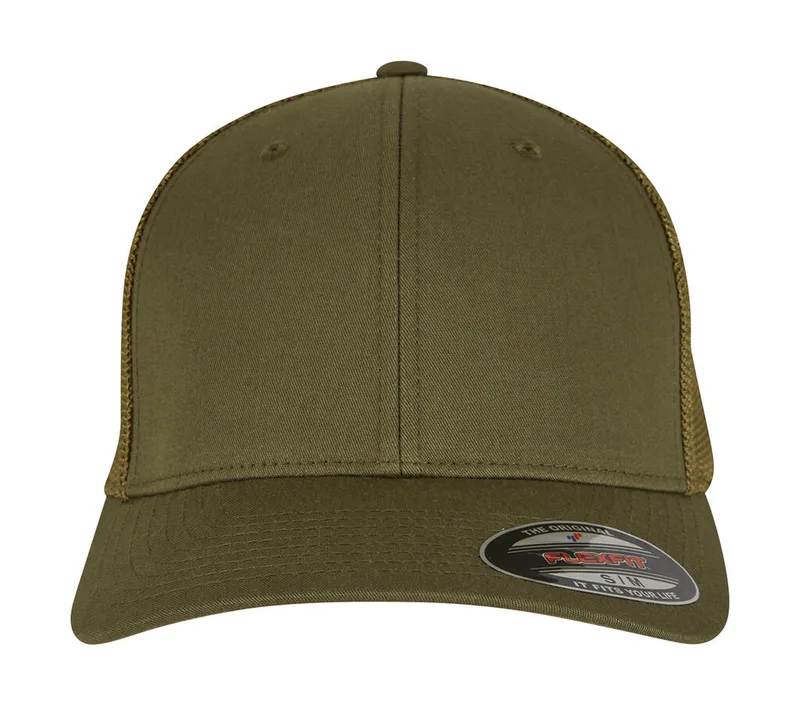 Καπέλο Trucker 6511 Flexfit Mesh Cotton Twill Moos Green
