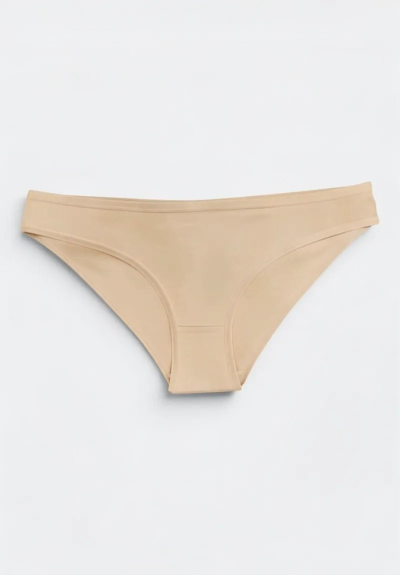 Γυναικείο Slip Bikini Kota Βαμβακερό 6 Τεμαχίων Μπέζ KT5002-3-Μπεζ