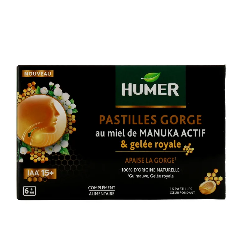 Humer Gola Lozenges with Active Manuka Honey Royal Jelly 16 lozenges