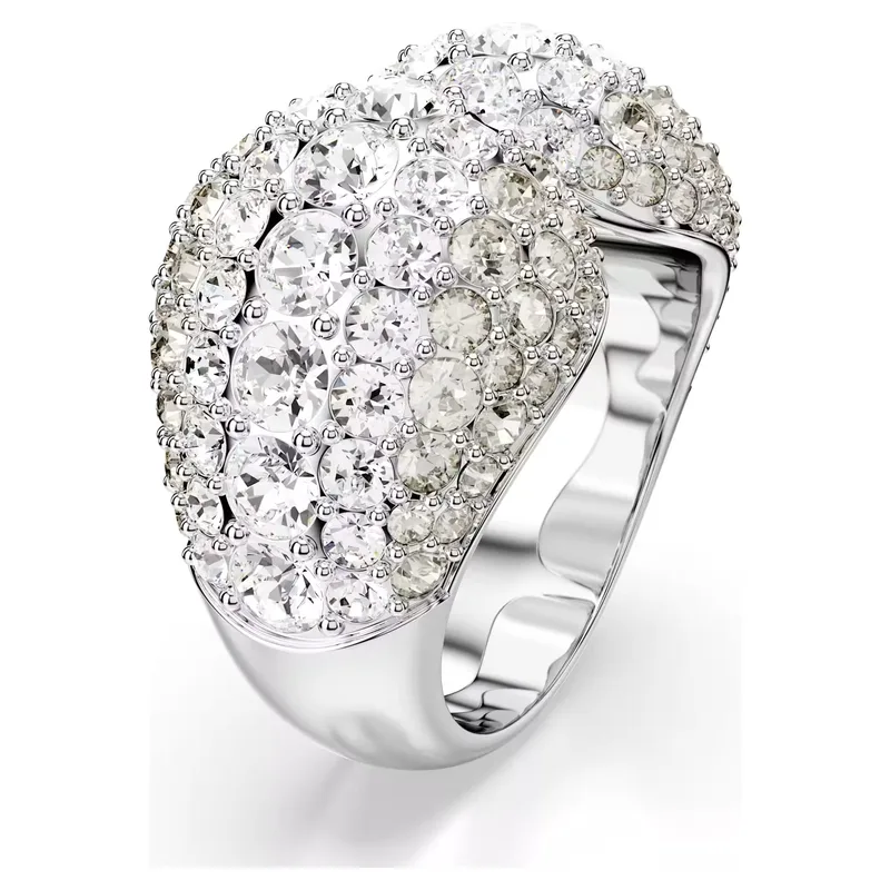 Swarovski Women's Ring Model 5701574, Size 55, Grey Stainless Steel