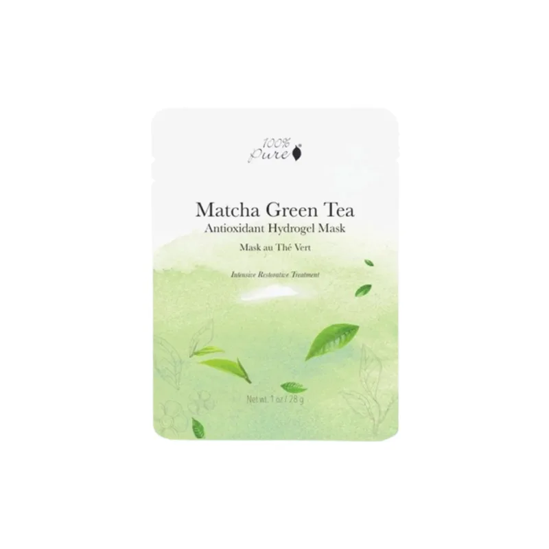100% pure Matcha Green Tea Antioxidant Hydrogel Mask, Individual (60g)