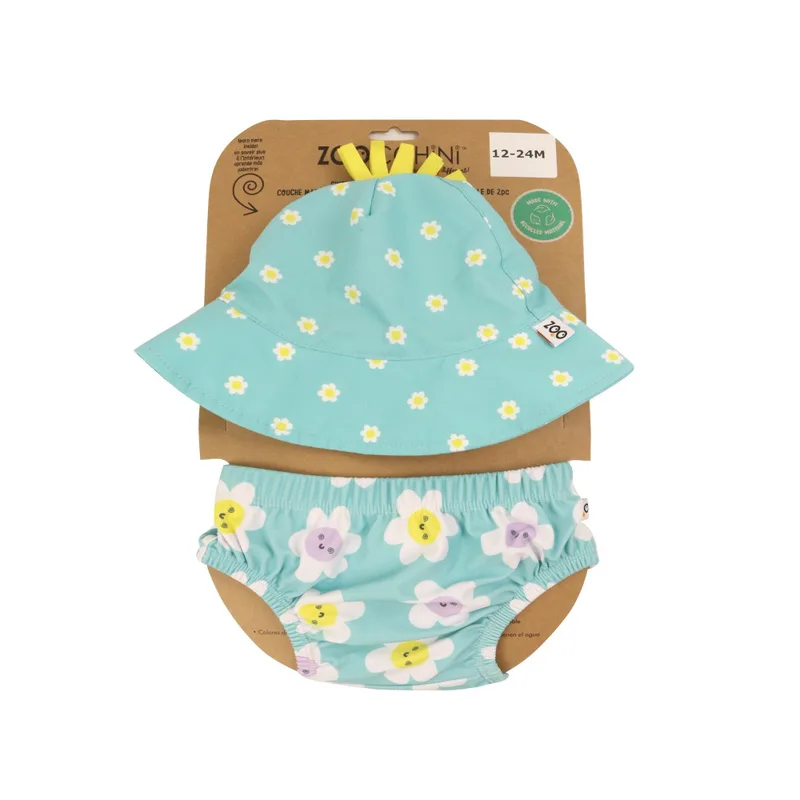 Σετ Μαγιό Πάνα Με Καπέλο UPF50 12-24μηνών Daisy Zoocchini ZOO12016L (Μέγεθος: 12-24 Μηνών) - Zoocchini - ZOO12016L