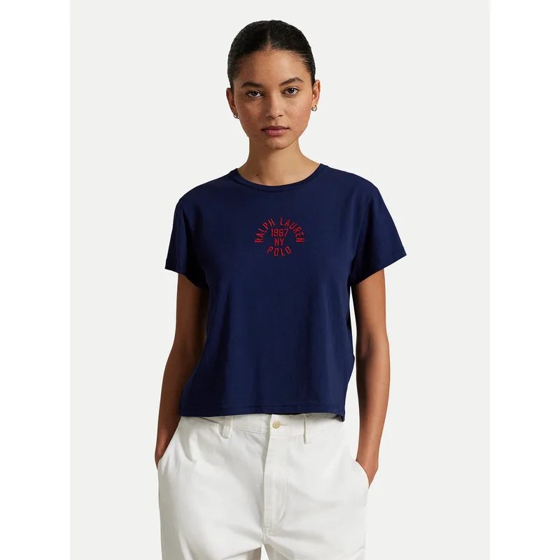 Polo Ralph Lauren T-Shirt 211965108001 Σκούρο μπλε Regular Fit