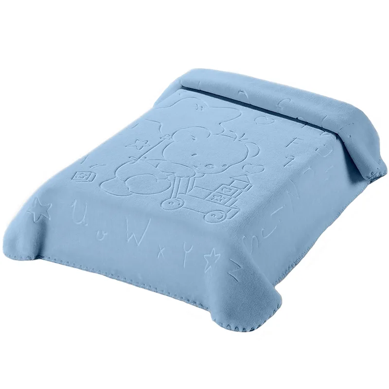 Κουβέρτα Βελουτέ Κούνιας 110x140 Belpla 521 Ster Blue 110x140