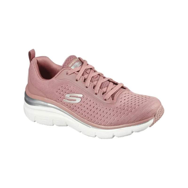 Sneakers Skechers Baskets Fashion Fit rose