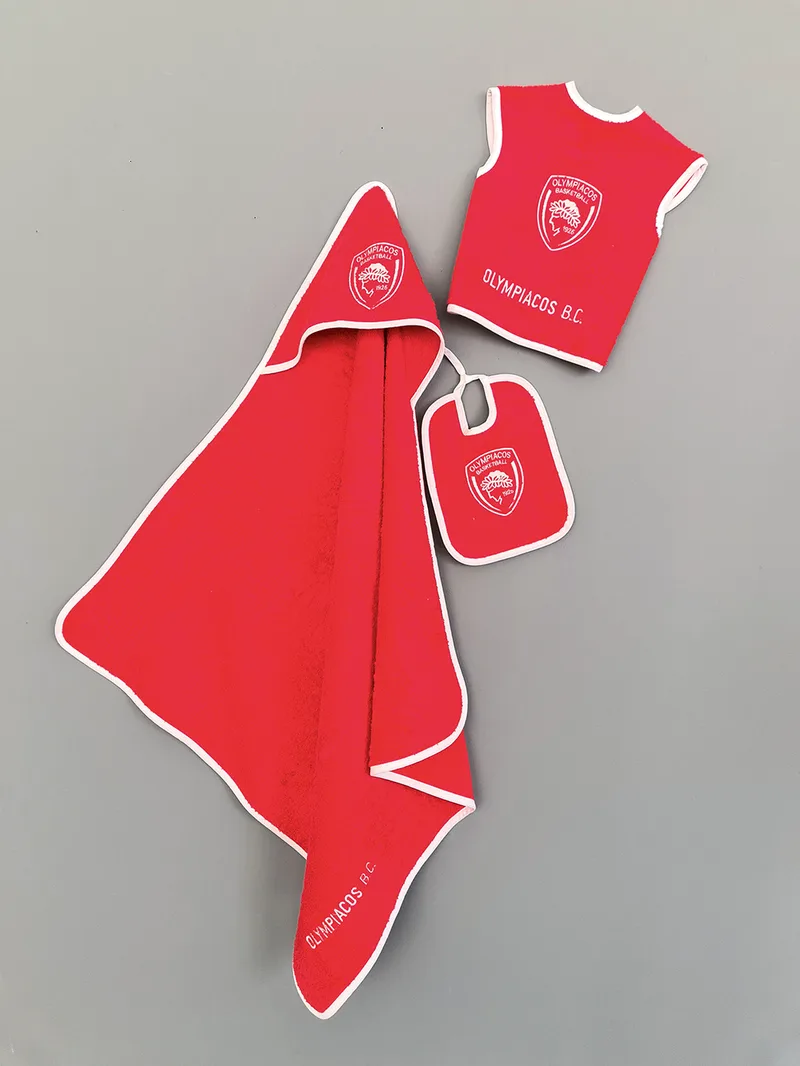 Σετ λουτρού 3 τεμ. OLYMPIACOS BABY BLOCK, PALAMAIKI