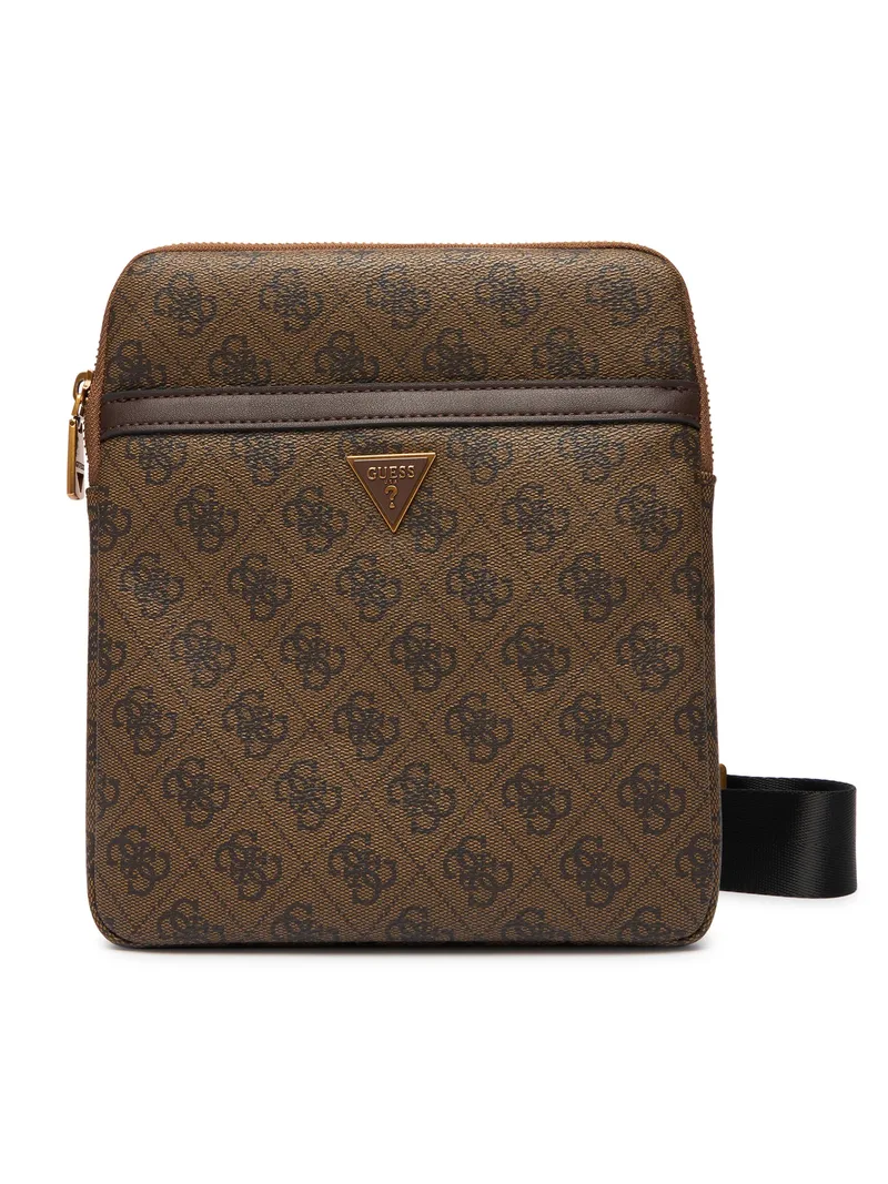 Guess Τσαντάκι Ώμου Vezzola Milano Crossbody Flat HMEVZLP2223-COF Καφέ