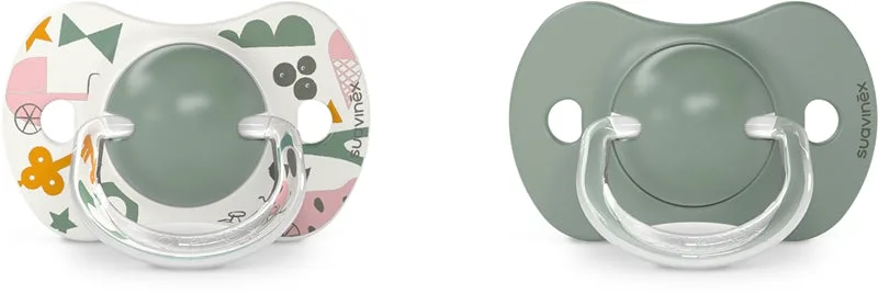 Suavinex Walk 18 months+ green pacifier 2 pieces