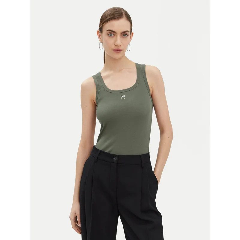 PINKO Τοπ Calcolatore 100807 Πράσινο Regular Fit