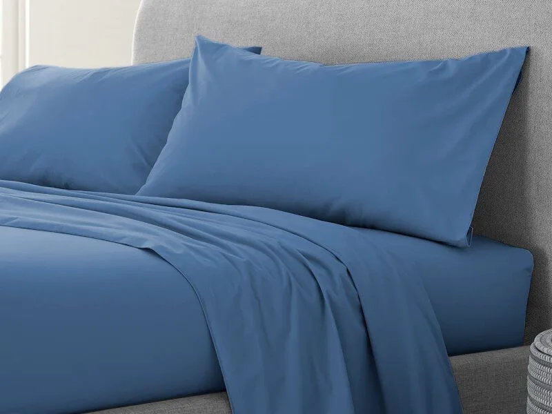 Σετ Μαξιλαροθήκες Ραφ Μπλε 100% Cotton Reactive Γαρύφαλλο 2 Τεμαχίων 50x70