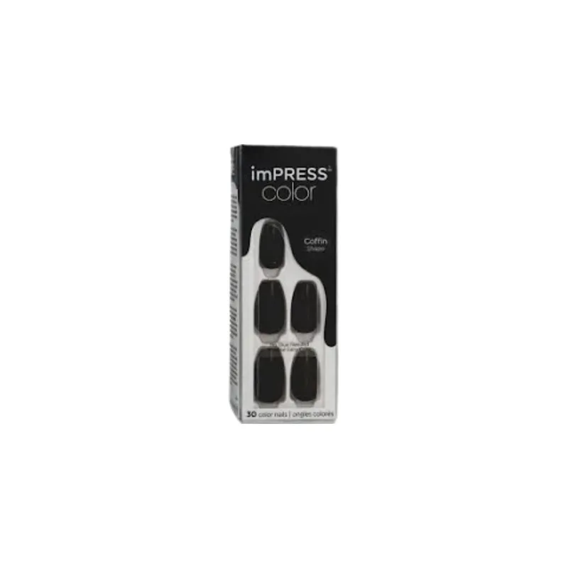 Kiss my face ImPRESS Mc all black nails 30 pieces