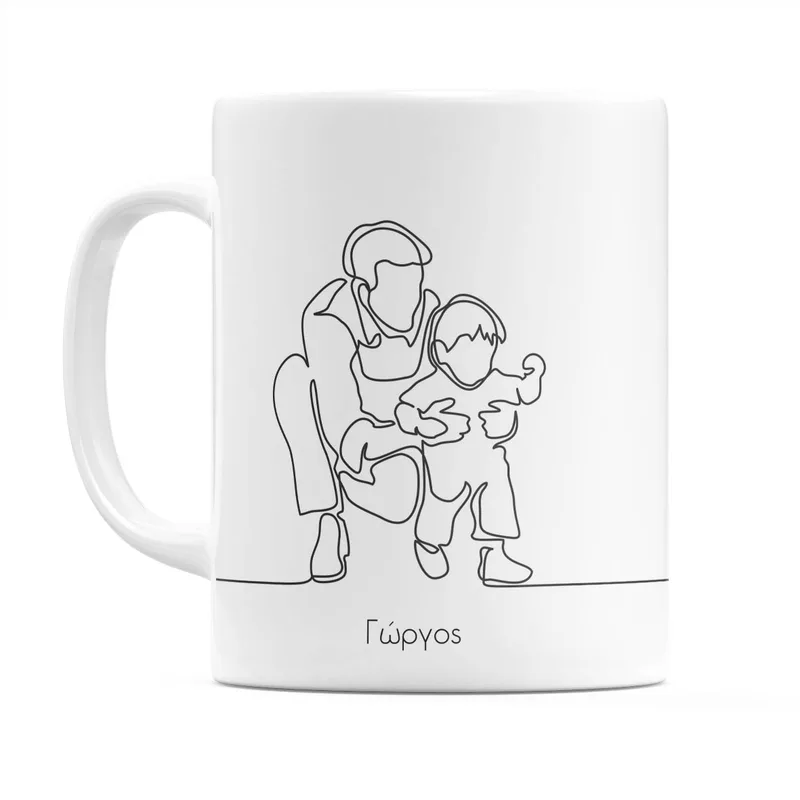 Minimal Father - Κούπα - Λευκό - Απλή