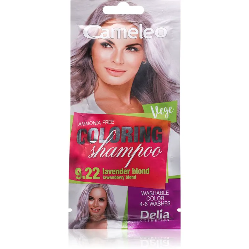 Delia Cosmetics Cameleo Coloring Shampoo σαμπουάν με χρώμα για τα μαλλιά απόχρωση 9.22 Lavender Blonde 40 ml