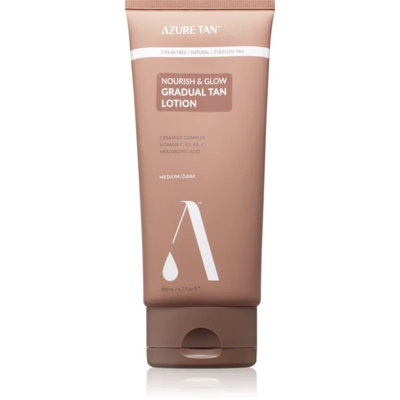 Azure Tan Nourish & Glow κρέμα αυτομαυρίσματος για το σώμα απόχρωση Medium/Dark 200 ml