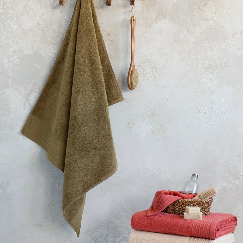 Πετσέτα Μπάνιου 90X145 Nima Feel Fresh Χρυσό Brown (90x145)