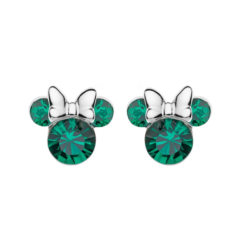 DISNEY Ασημένια Σκουλαρίκια Με τη Minnie Mouse ES00028SMAYL.CS