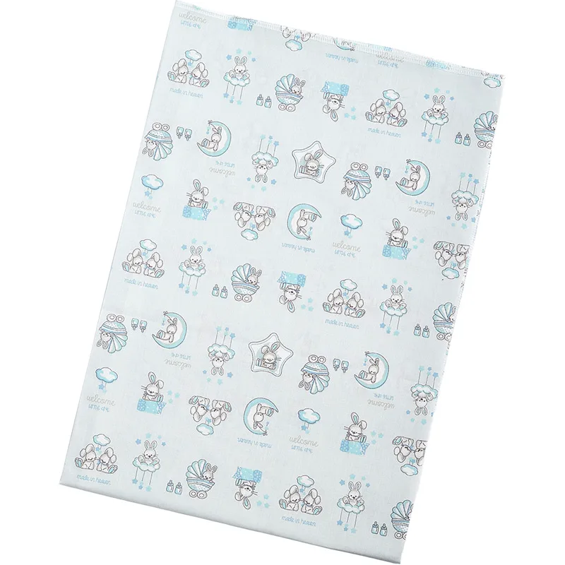 Πάνα Αγκαλιάς Χασέ 80x80 Κόσμος Μωρού Rabbit Blue