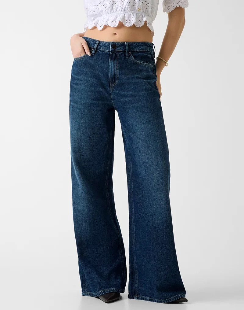 GUESS BELLFLOWER ΠΑΝΤΕΛΟΝΙ ΓΥΝΑΙΚΕΙΟ W6RA82D3Y0L-SPCN DenimBlue