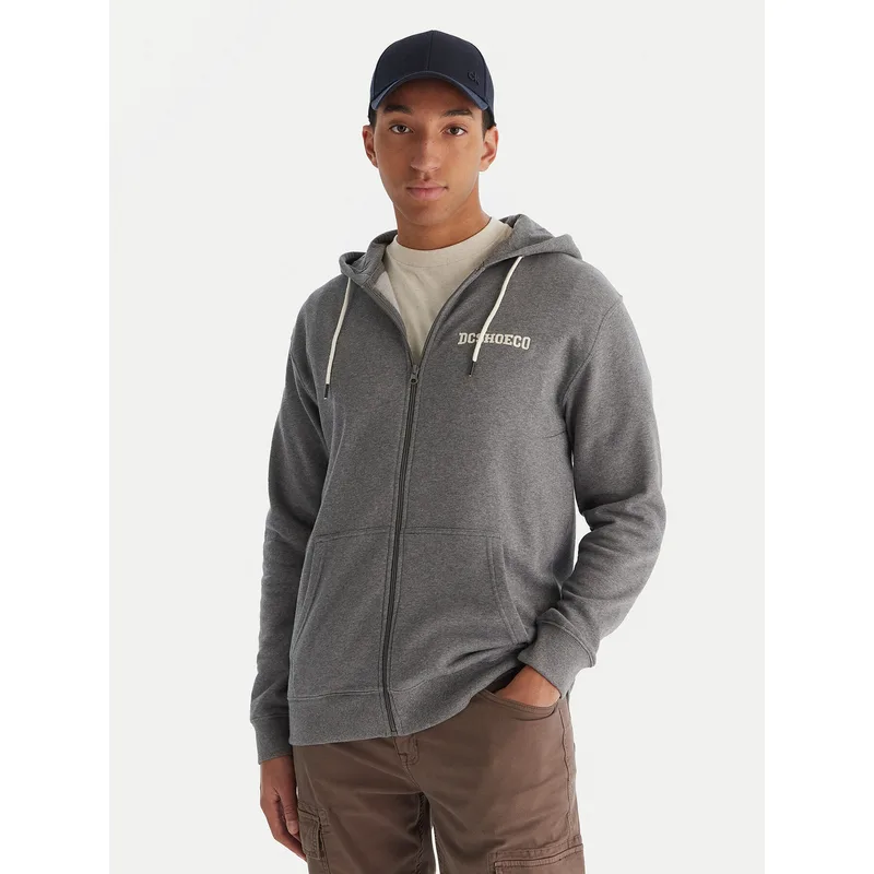 DC Shoes Μπλούζα Baseline ADYFT03389 Γκρι Regular Fit