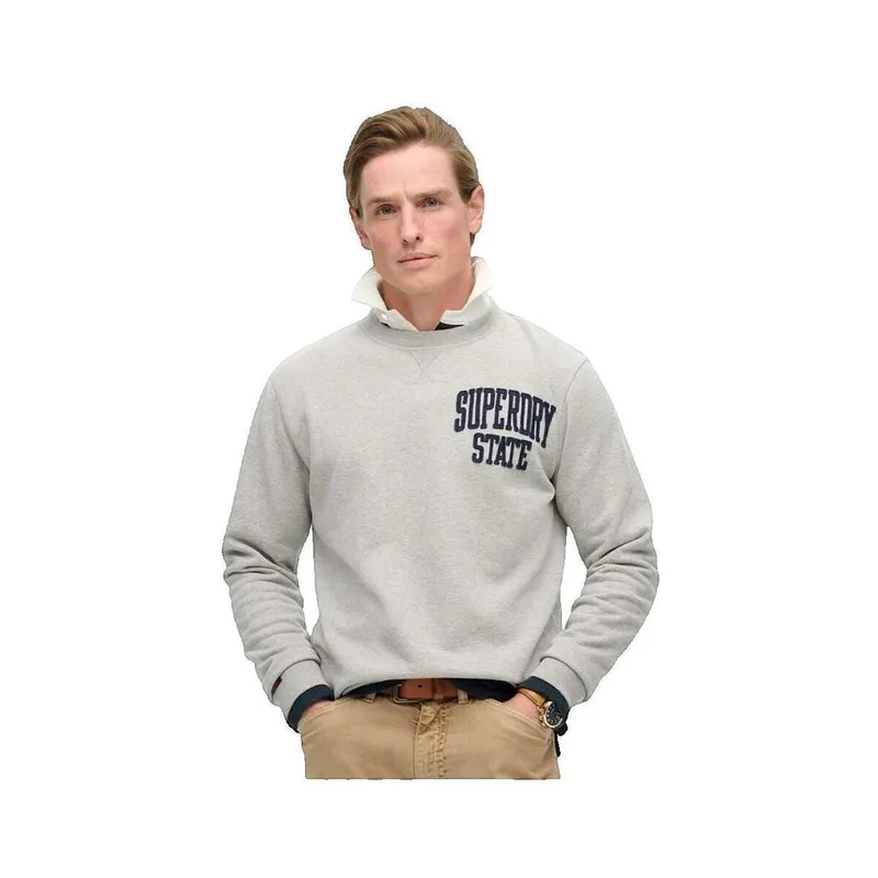Αθλητικό T-shirt Superdry Sweatshirt Vintage Athletic gris