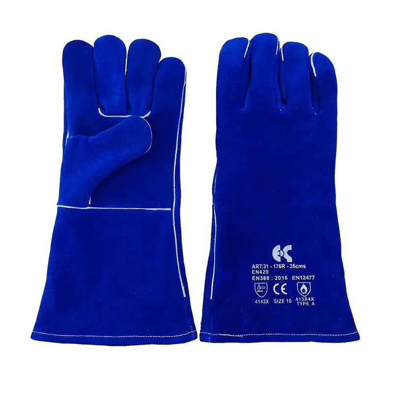 Γαντια ηλεκτροσυγκολλησης δερμάτινα ERGOsafety 8502-911 Μπλε