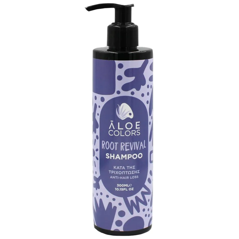 Aloe Colors Root Revival Anti-Hair Loss Shampoo Σαμπουάν για Όγκο & Δύναμη Κατά της Τριχόπτωσης, με Αντλία 300ml
