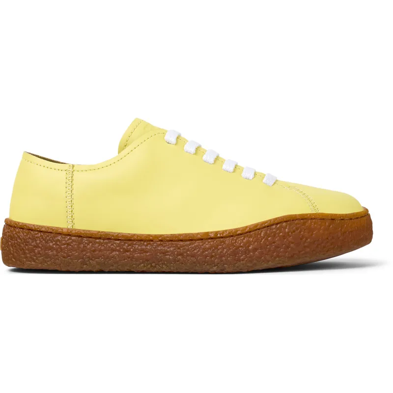 CAMPER Peu Terreno - Sneakers Για Γυναικεία - Κίτρινο, Μέγεθος 41, Smooth leather