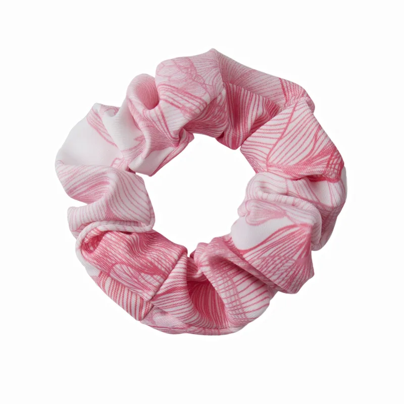 SCRUNCHIES FLOWERS PINK