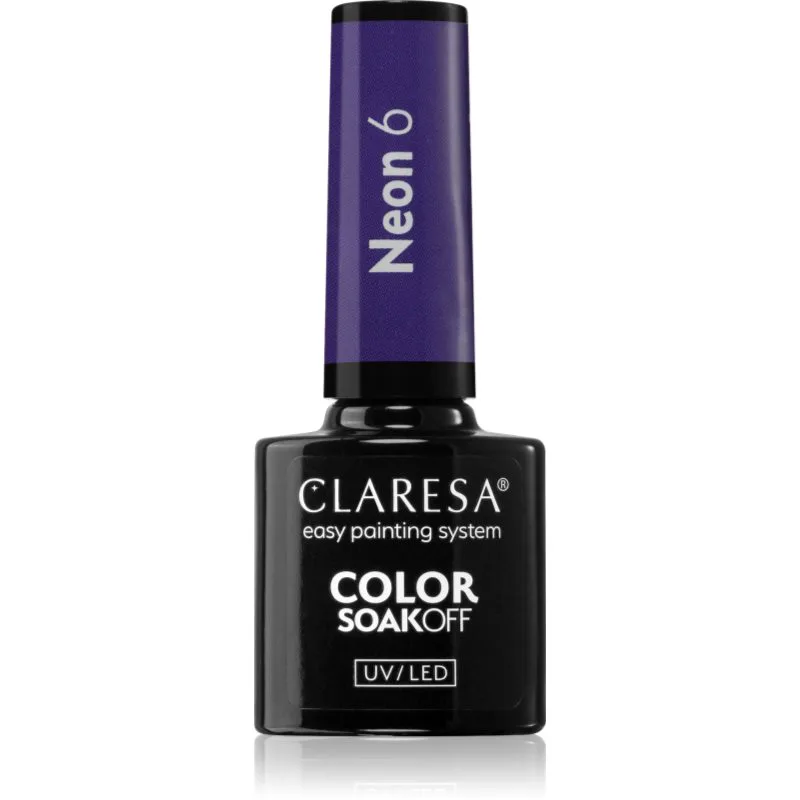 Claresa SoakOff UV/LED Color Neon τζελ βερνίκι νυχιών απόχρωση 6 5 γρ