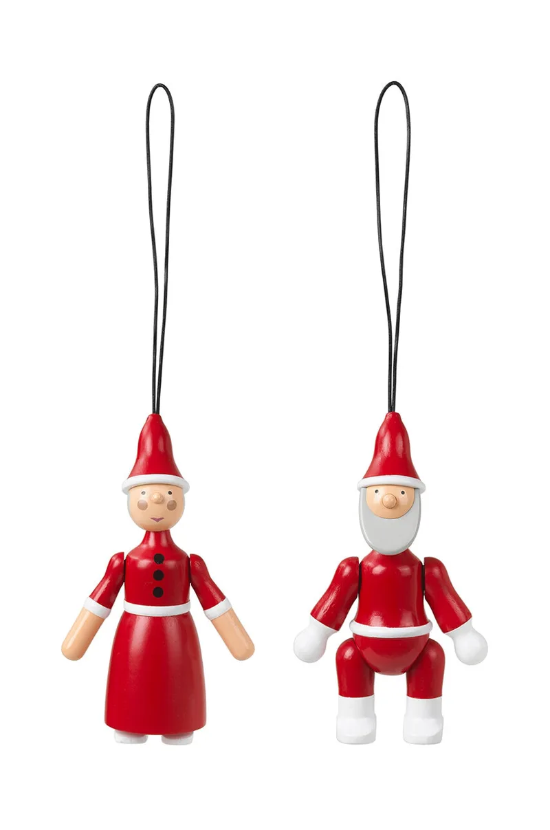 Στολίδι χριστουγεννιάτικου δέντρου Kay Bojesen Santa Claus and Santa Clara 2-pack
