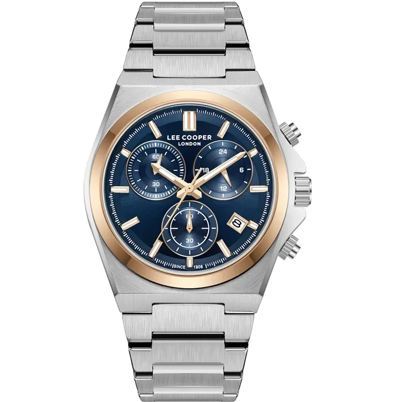 Ρολόι ανδρικό Lee Cooper Silver Metallic Chronograph LC08188.590 LC08188.590