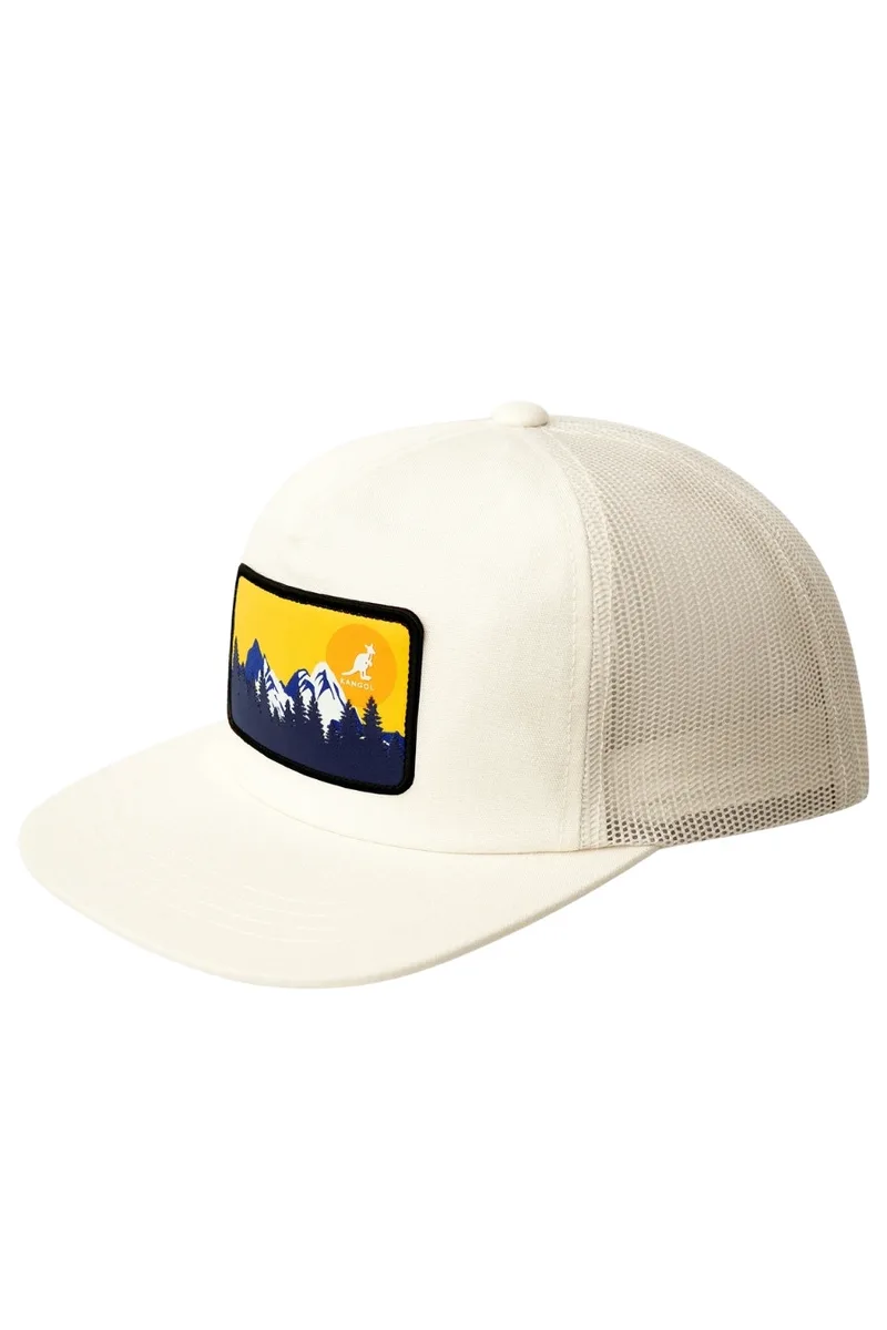 KANGOL Καπέλα KANGOL OUTDOOR PATCH TRUCKER - WHITE-K5440-WHITE