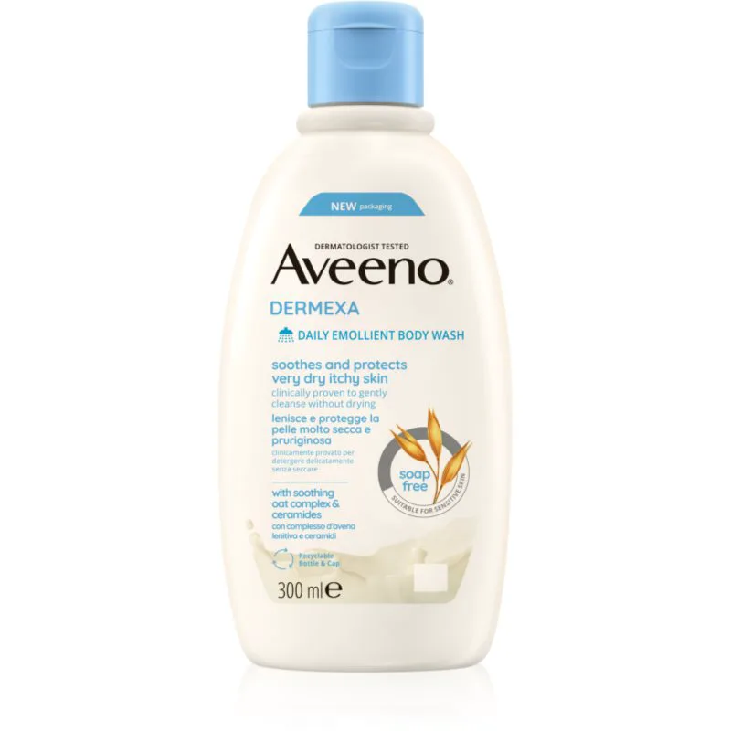 Aveeno Dermexa Daily Emollient Body Wash καταπραϋντικό τζελ για ντους 300 ml