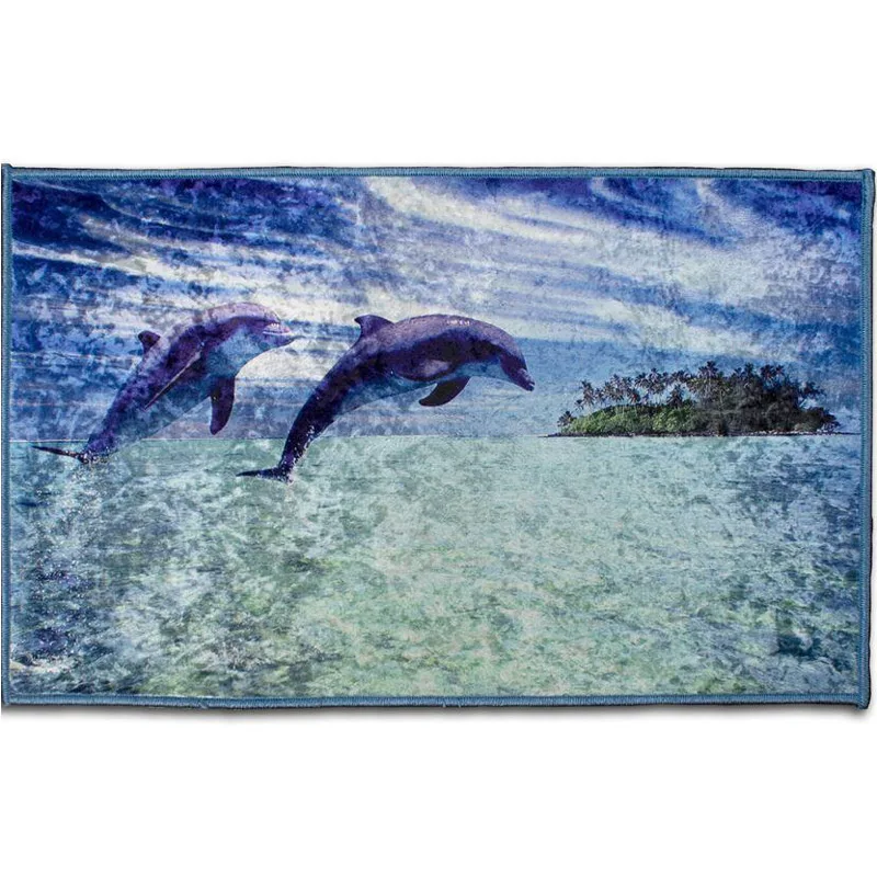 Πατάκι 50x85 Dimcol Dolphins 260 Blue