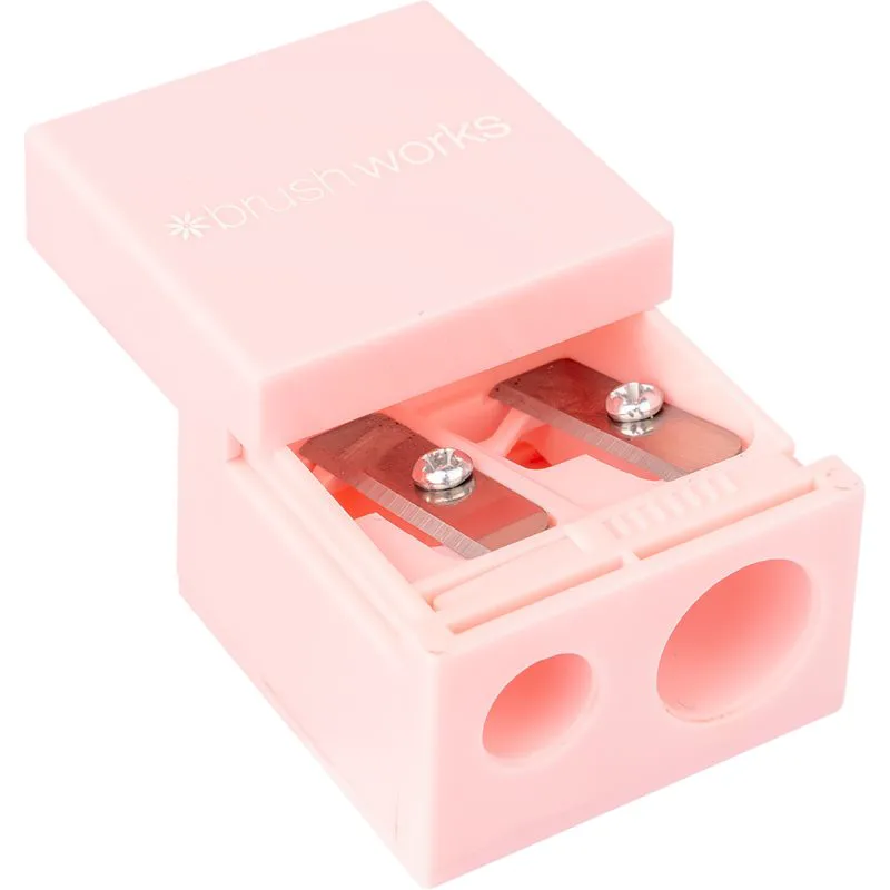 Brushworks Pencil Sharpener διπλή ξύστρα για τα καλλυντικά μολύβια 1 τμχ