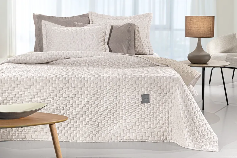 Σετ Κουβερλί King Size 2 Τεμαχίων Guy Laroche Arden Natural 250x240