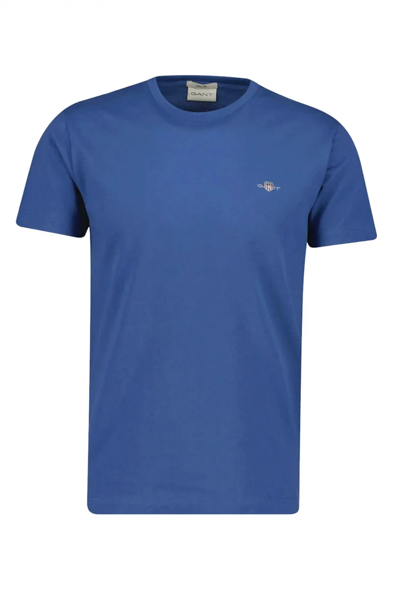 GANT ΜΠΛΟΥΖΑ ΚΜ 442 STORM BLUE T-SHIRT PIQUE ΜΠΛΕ ΡΑΦ